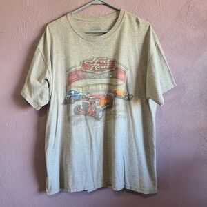 Lifestyle Classics Hot Rod Drive-In T-Shirt Men XL Gray Used Vintage Graphic Tee